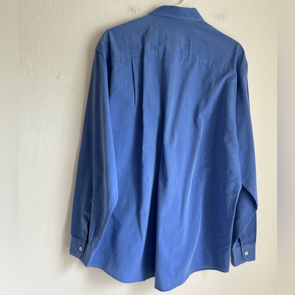 SET OF 2 Ermenegildo Zegna Blue Tan Dress Shirts 42 16.5 - Picture 5 of 14